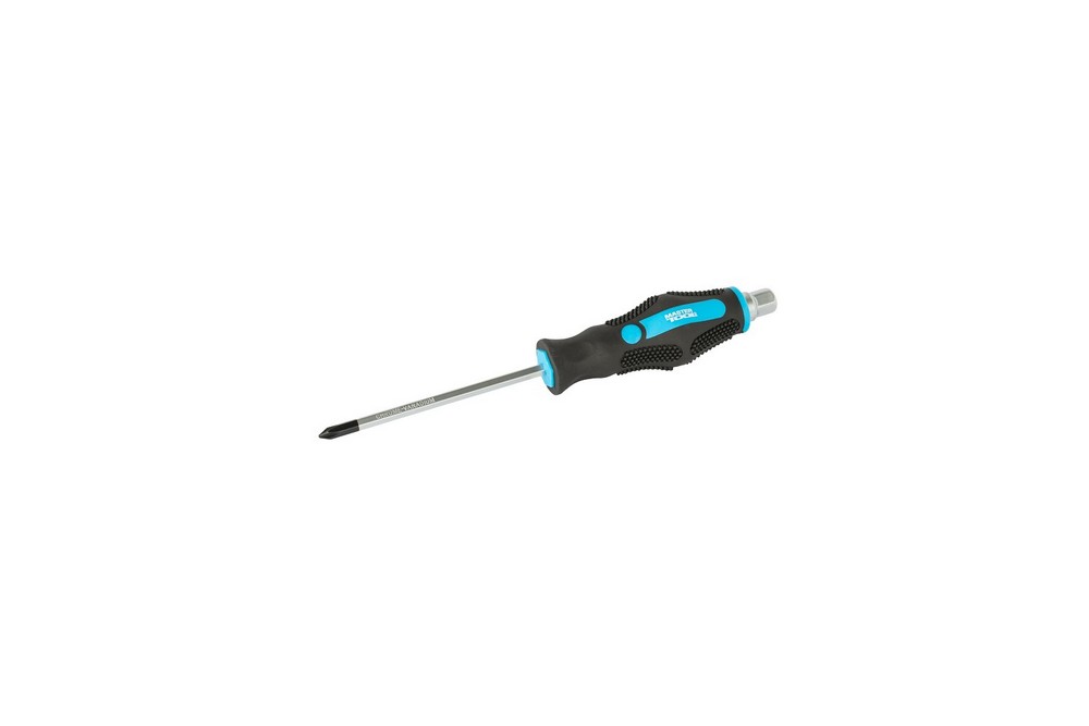 Викрутка ударна хрестова магнітна MASTERTOOL EXTERNAL HEX PH1х100 мм ручка з TPR покриттям 49-6110 view 1