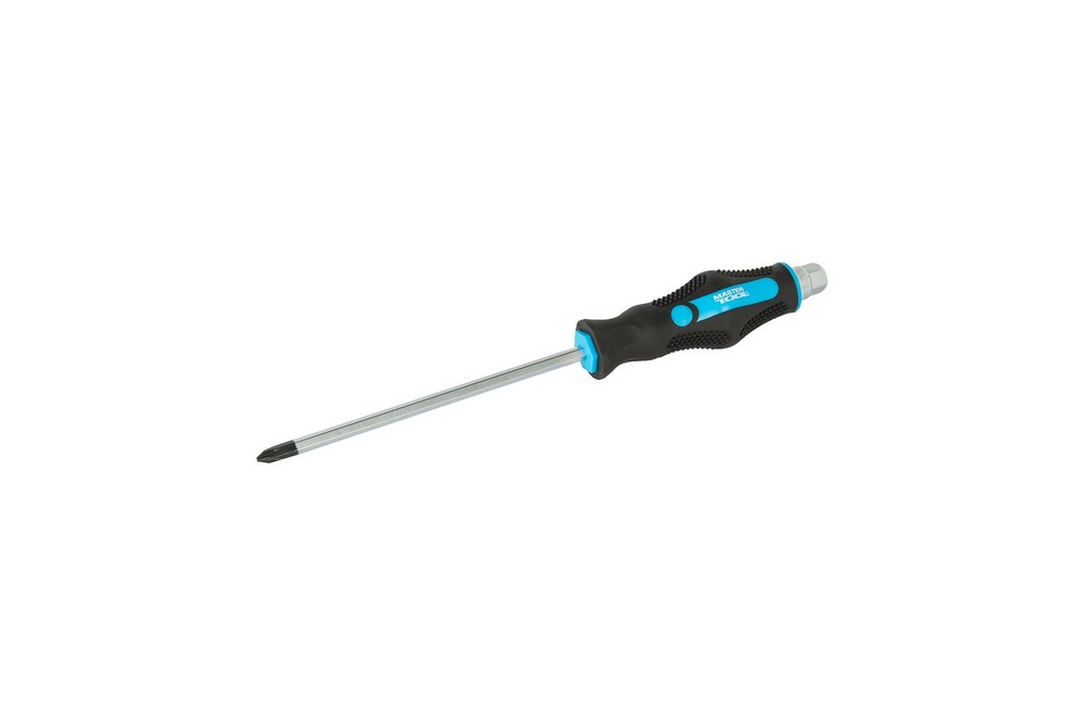 Викрутка ударна хрестова магнітна MASTERTOOL EXTERNAL HEX PH2х150 мм ручка з TPR покриттям 49-6215 view 1