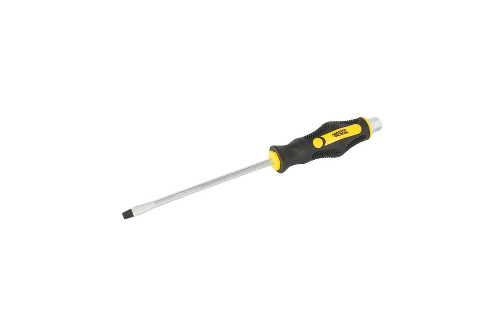 Викрутка ударна шліцева магнітна MASTERTOOL EXTERNAL HEX SL6х150 мм ручка з TPR покриттям 49-6615 view 1