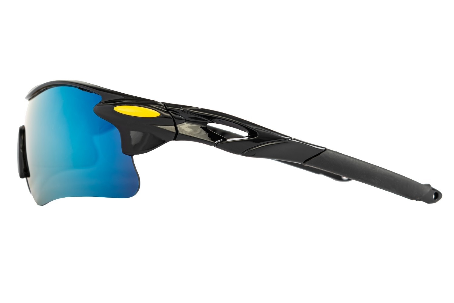 Окуляри відкриті MASTERTOOL SPORTLINE GOLD MIRROR панорамна лінза напівоправа протиковзкі дужки 82-0012 view 2