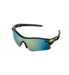 Окуляри відкриті MASTERTOOL SPORTLINE GOLD MIRROR панорамна лінза, напівоправа, протиковзні дужки 82-0012