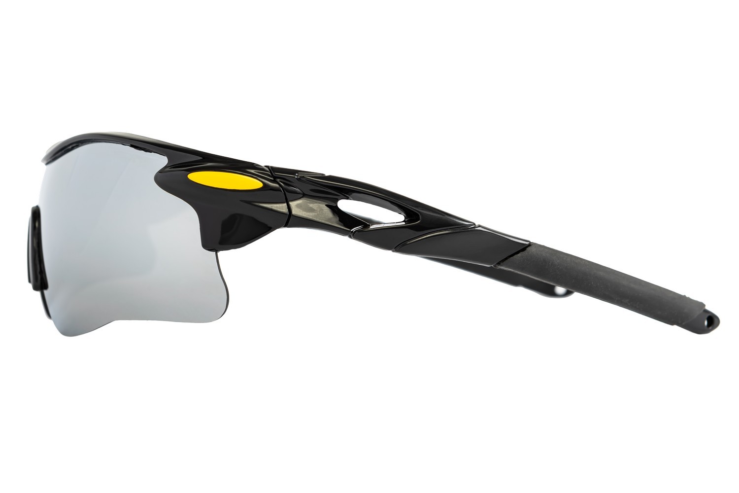 Окуляри відкриті MASTERTOOL SPORTLINE SILVER MIRROR панорамна лінза напівоправа протиковзкі дужки 82-0013 view 2