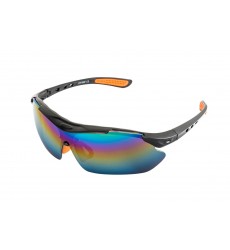 Окуляри відкриті MASTERTOOL SPORTLINE REVO панорамна лінза, напівоправа, захист від подряпин ANTI-SCRATCH, протиковзні дужки 82-0009