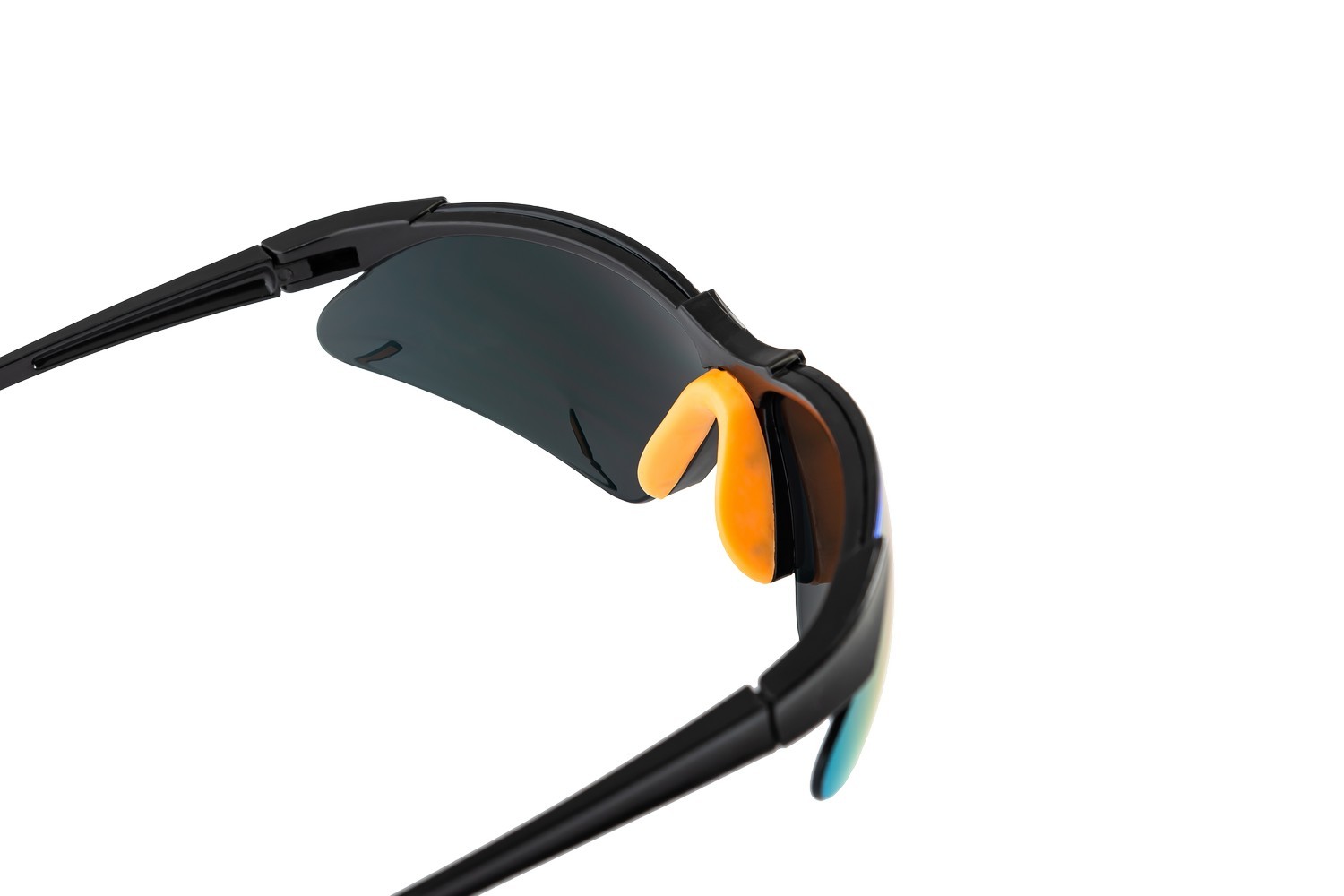 Окуляри відкриті MASTERTOOL SPORTLINE GOLD MIRROR захист від подряпин ANTI-SCRATCH м'який носоупор протиковзкі дужки 82-0005 view 3