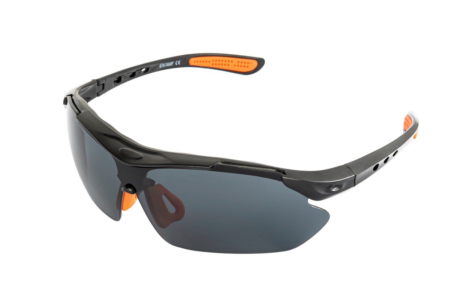 Окуляри відкриті MASTERTOOL SPORTLINE GREY панорамна лінза напівоправа захист від подряпин ANTI-SCRATCH протиковзкі дужки 82-0008 view 1