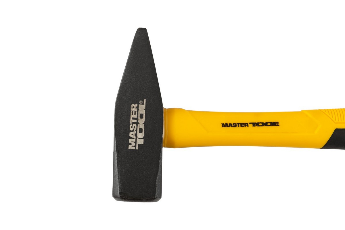 Молоток слюсарний MASTERTOOL 1000 г HRC 50 рукоятка фібергласова 320 мм 02-0910 view 2