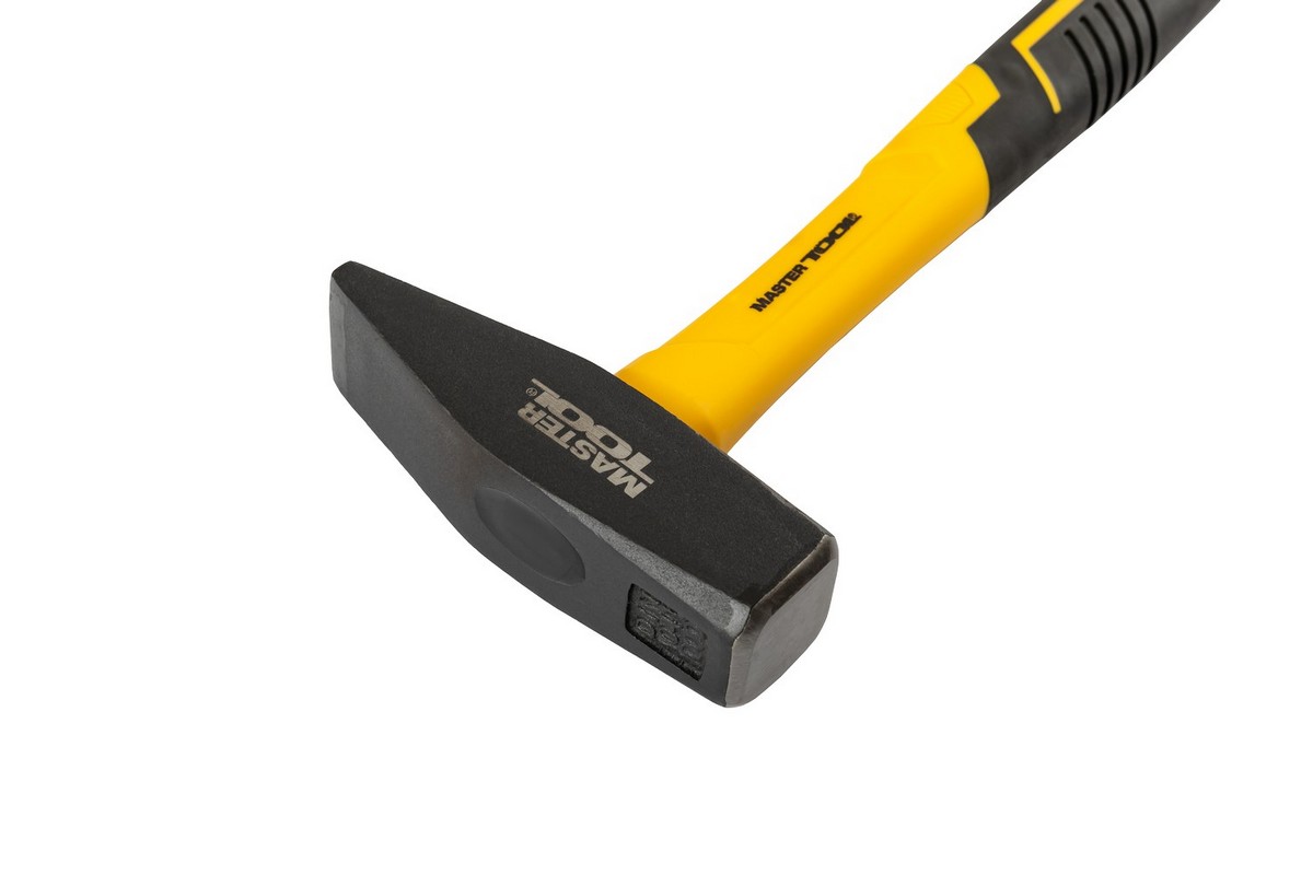 Молоток слюсарний MASTERTOOL 1000 г HRC 50 рукоятка фібергласова 320 мм 02-0910 view 3
