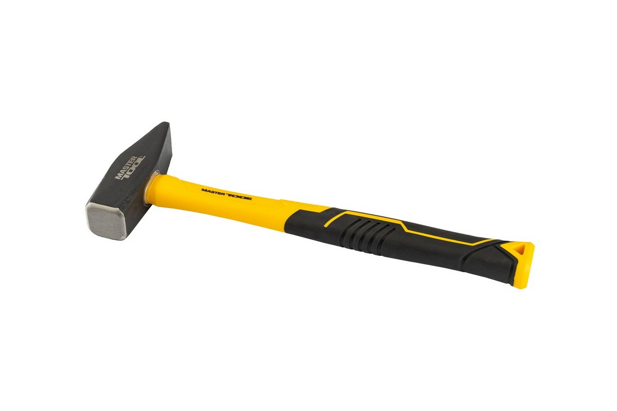 Молоток слюсарний MASTERTOOL 1000 г HRC 50 рукоятка фібергласова 320 мм 02-0910 view 1