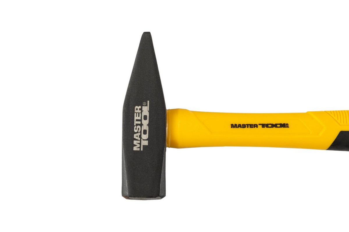 Молоток слюсарний MASTERTOOL 800 г HRC 50 рукоятка фібергласова 320 мм 02-0908 view 2