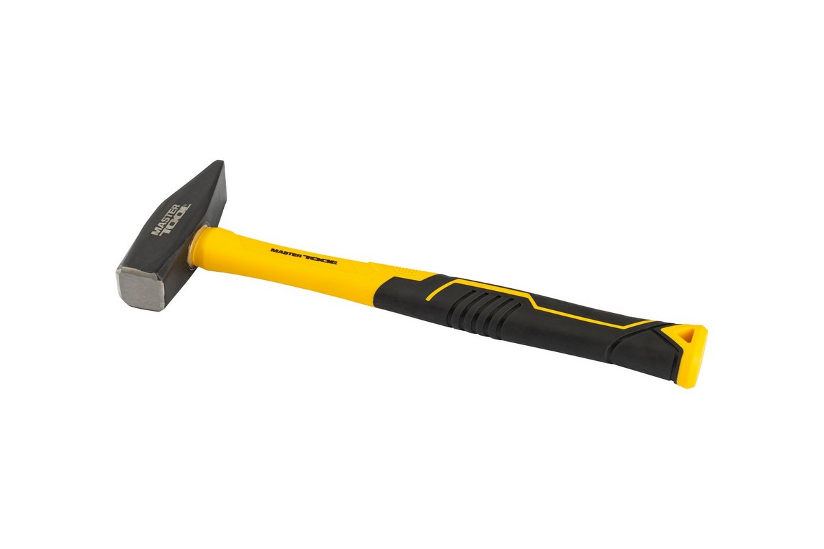 Молоток слюсарний MASTERTOOL 800 г HRC 50 рукоятка фібергласова 320 мм 02-0908 view 1
