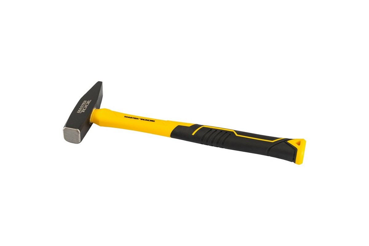 Молоток слюсарний MASTERTOOL 500 г HRC 50 рукоятка фібергласова 300 мм 02-0905 view 1