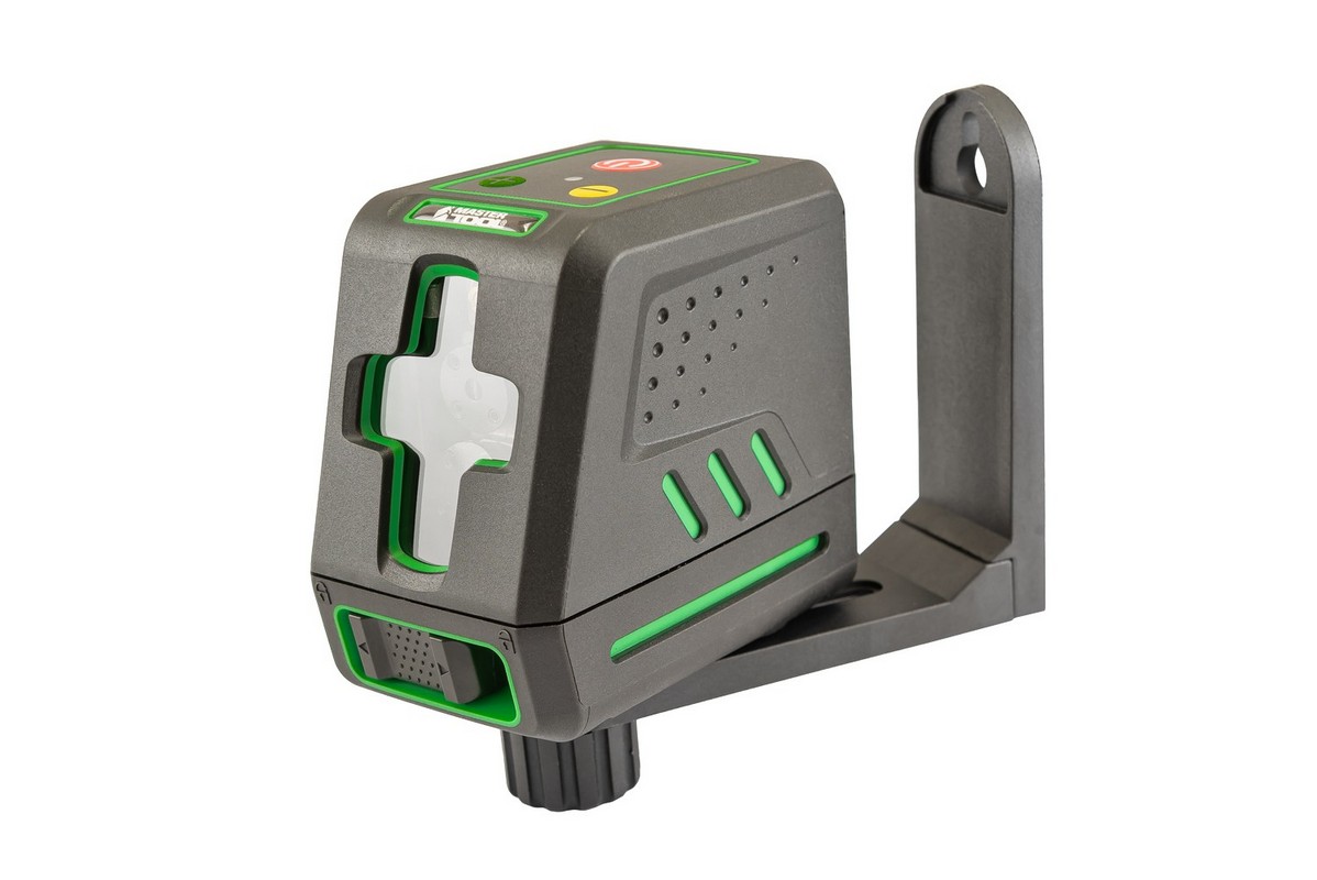 Рівень лазерний MASTERTOOL 30 м ±0.3 мм/м 2 гол H/V/H+V H130°/V130° ±4° GREEN/510 нм клас II IP54 ААх4 сумка 30-1904 view 10