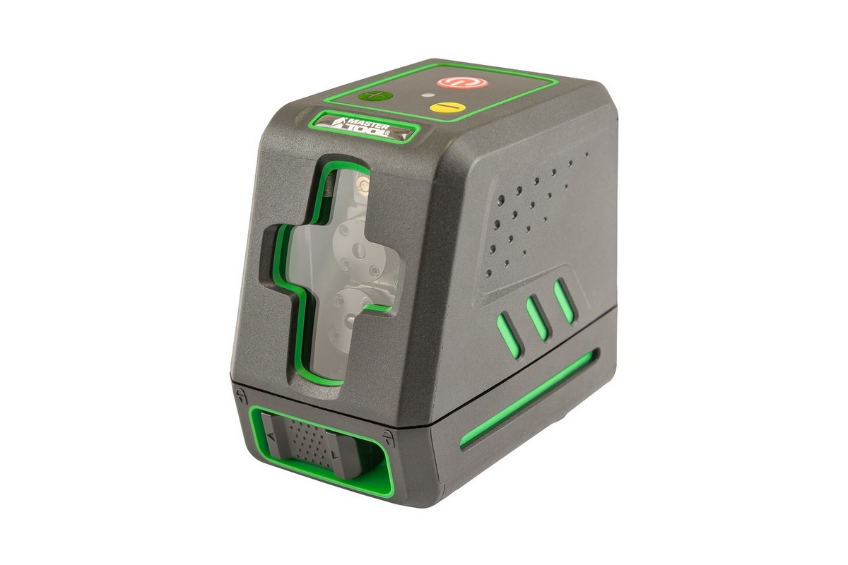 Рівень лазерний MASTERTOOL 30 м ±0.3 мм/м 2 гол H/V/H+V H130°/V130° ±4° GREEN/510 нм клас II IP54 ААх4 сумка 30-1904 view 1