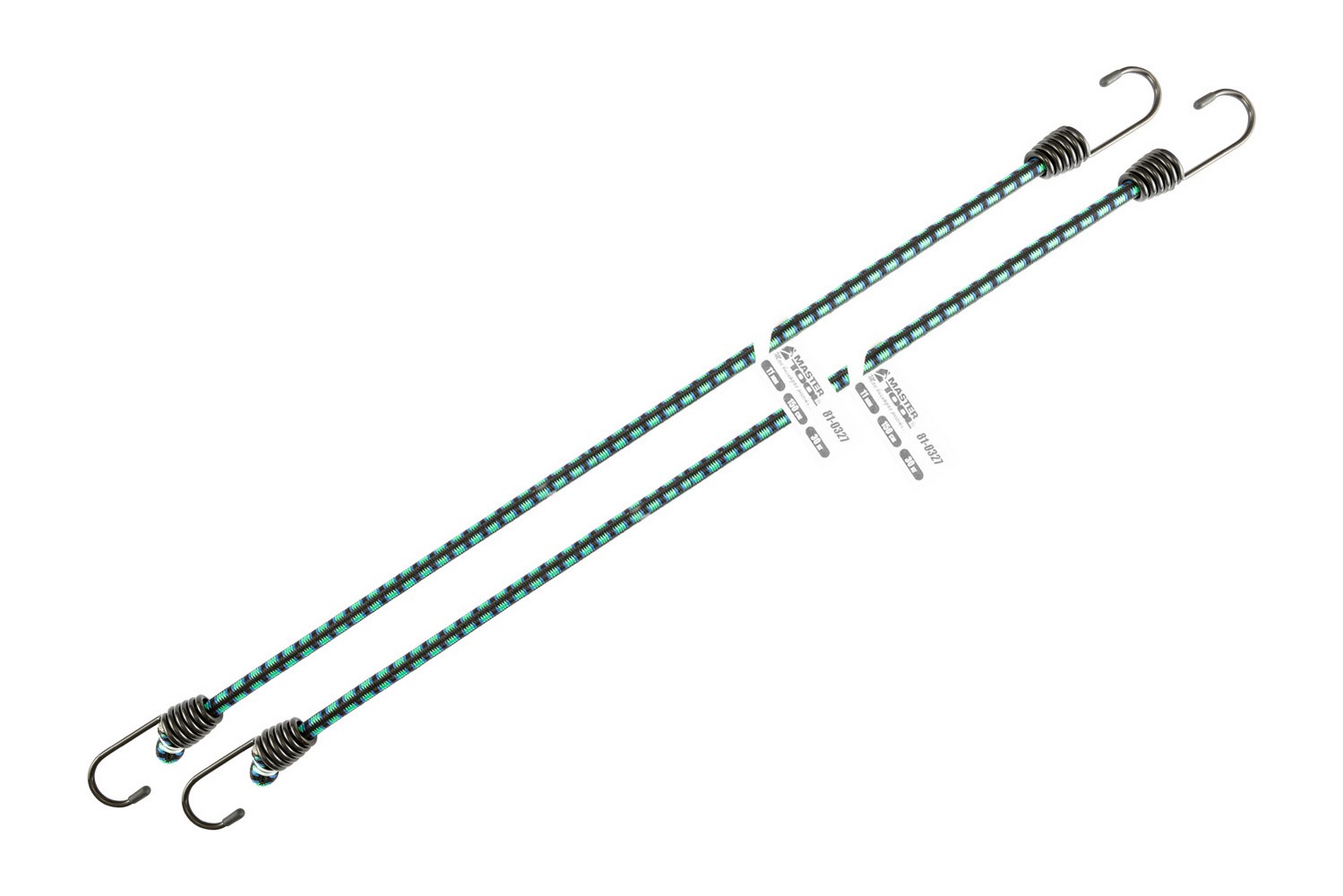 Стяжка вантажу MASTERTOOL гумова Ø 11 мм 150 см набір 2 шт 81-0327 view 2