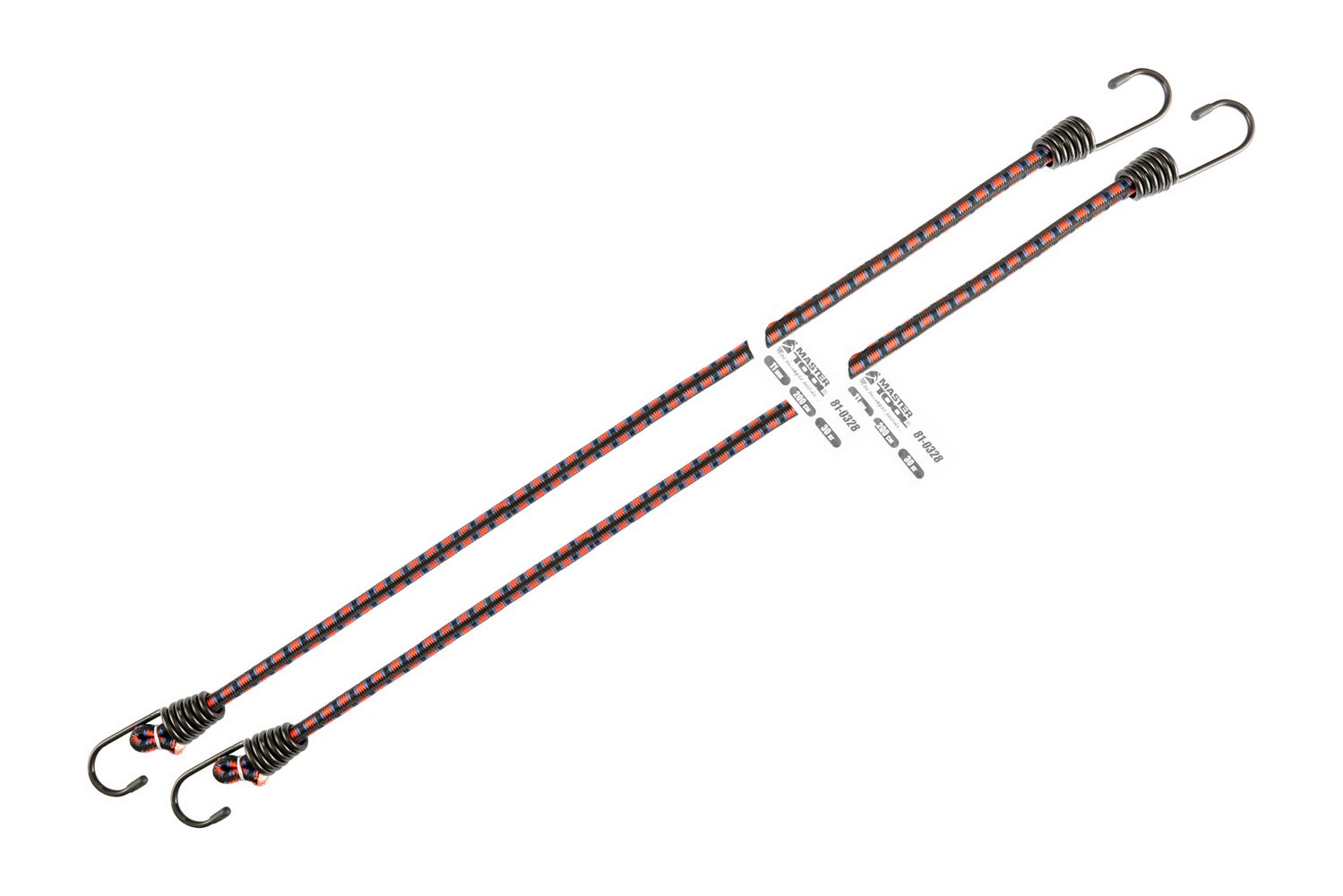 Стяжка вантажу MASTERTOOL гумова Ø 11 мм 200 см набір 2 шт 81-0328 view 2