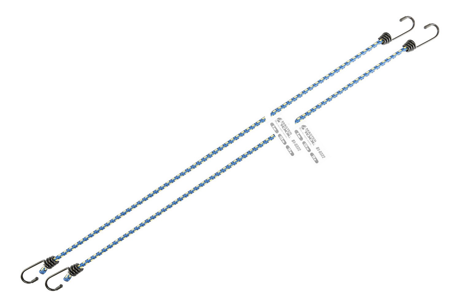 Стяжка вантажу MASTERTOOL гумова Ø 8 мм 120 см набір 2 шт 81-0322 view 2