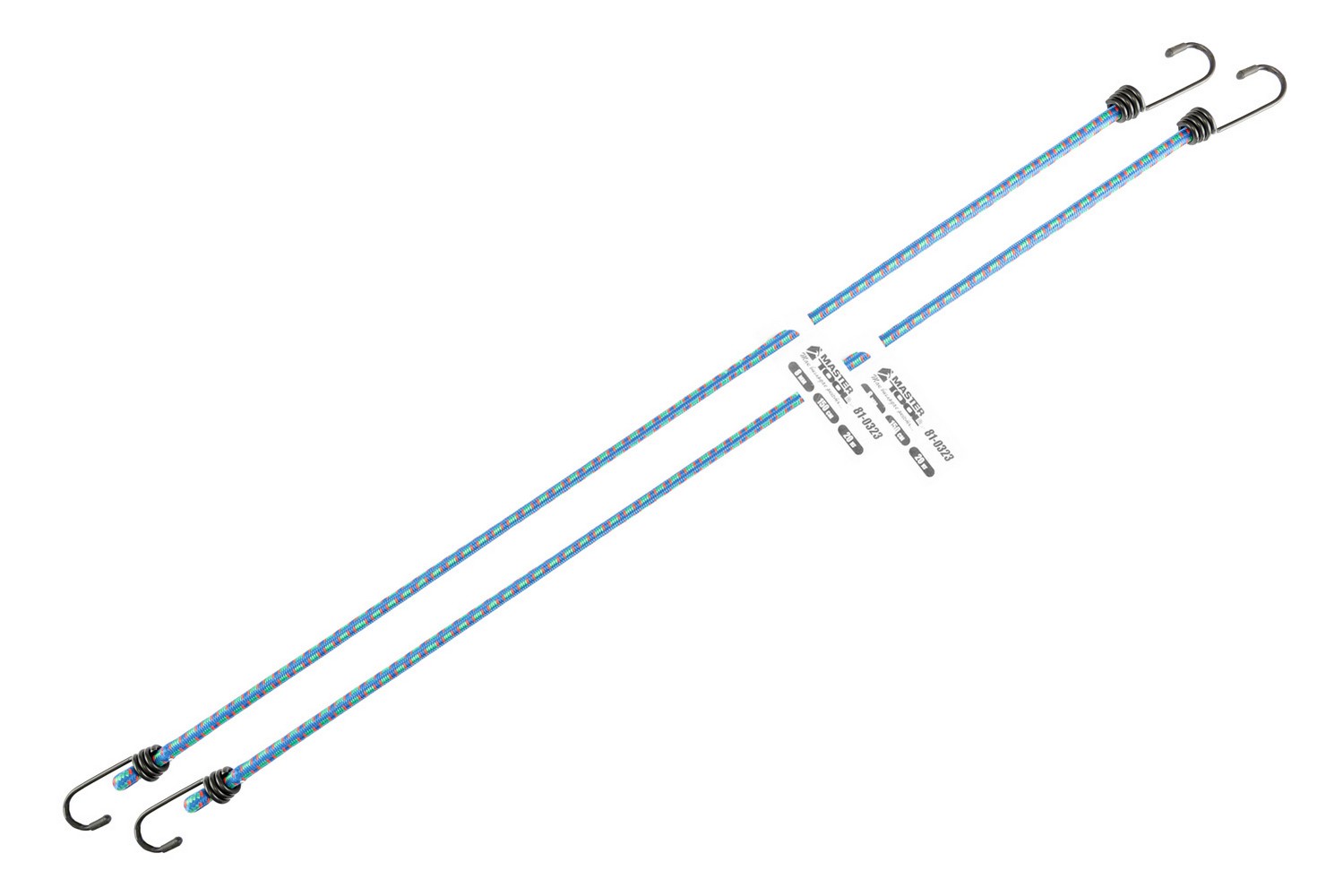 Стяжка вантажу MASTERTOOL гумова Ø 8 мм 150 см набір 2 шт 81-0323 view 2