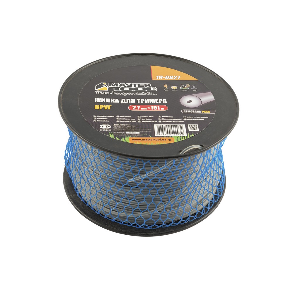 Жилка для тримера MASTERTOOL ROUND REINFORCED 2.7 мм × 151 м 19-0827 view 1