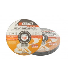 Диск абразивний відрізний по металу та нержавіючій сталі GRANITE PROFI +30 180 x 2,0 x 22,2 мм 10 шт 8-06-181PC