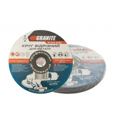 Диск абразивный отрезной по металлу GRANITE 230 x 1,6 x 22,2 мм 10 шт 8-04-230PC
