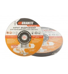 Диск абразивний відрізний по металу та нержавіючій сталі GRANITE PROFI +30 230 x 1,6 x 22,2 мм 10 шт 8-06-230PC