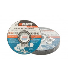 Диск абразивный отрезной по металлу и нержавеющей стали GRANITE 125 x 1,6 x 22,2 мм 10 шт 8-04-121PC