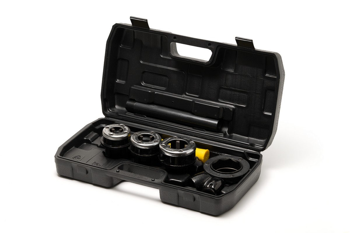 Клуп трубний для нарізання різьби MASTERTOOL BSPT ½"/¾"/1" набір 3 шт 14-1402 view 1