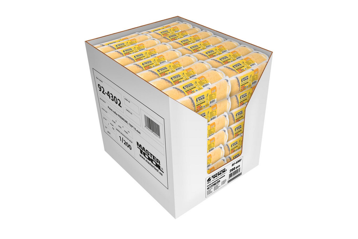 Валик малярський MASTERTOOL Premium 15/150/11 мм Ø 6 мм 92-4302_Р view 4