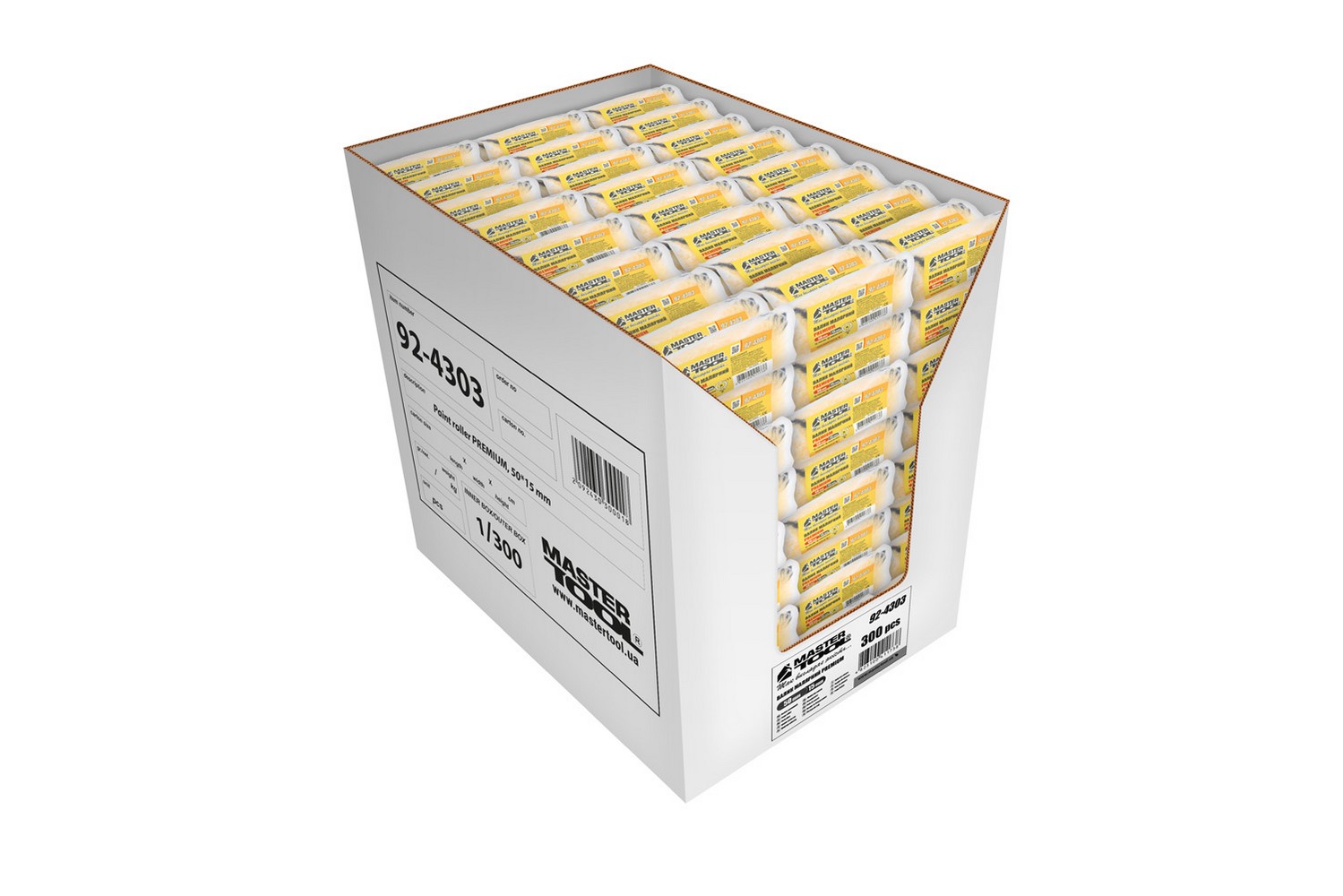 Валик малярський MASTERTOOL Premium 15/50/11 мм Ø 6 мм 92-4303_Р view 4