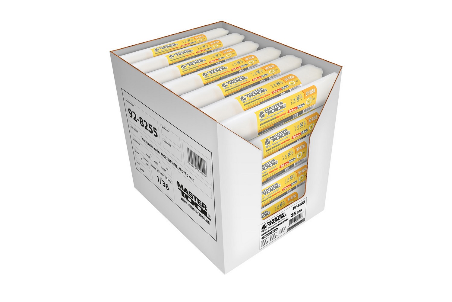 Валик малярський MASTERTOOL Moltopren 50/250 мм Ø 6 мм 92-8255_Р view 4