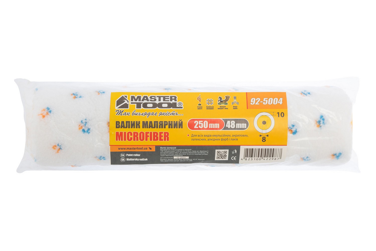 Валик малярський MASTERTOOL Microfiber 48/250/10 мм Ø 8 мм 92-5004 view 3