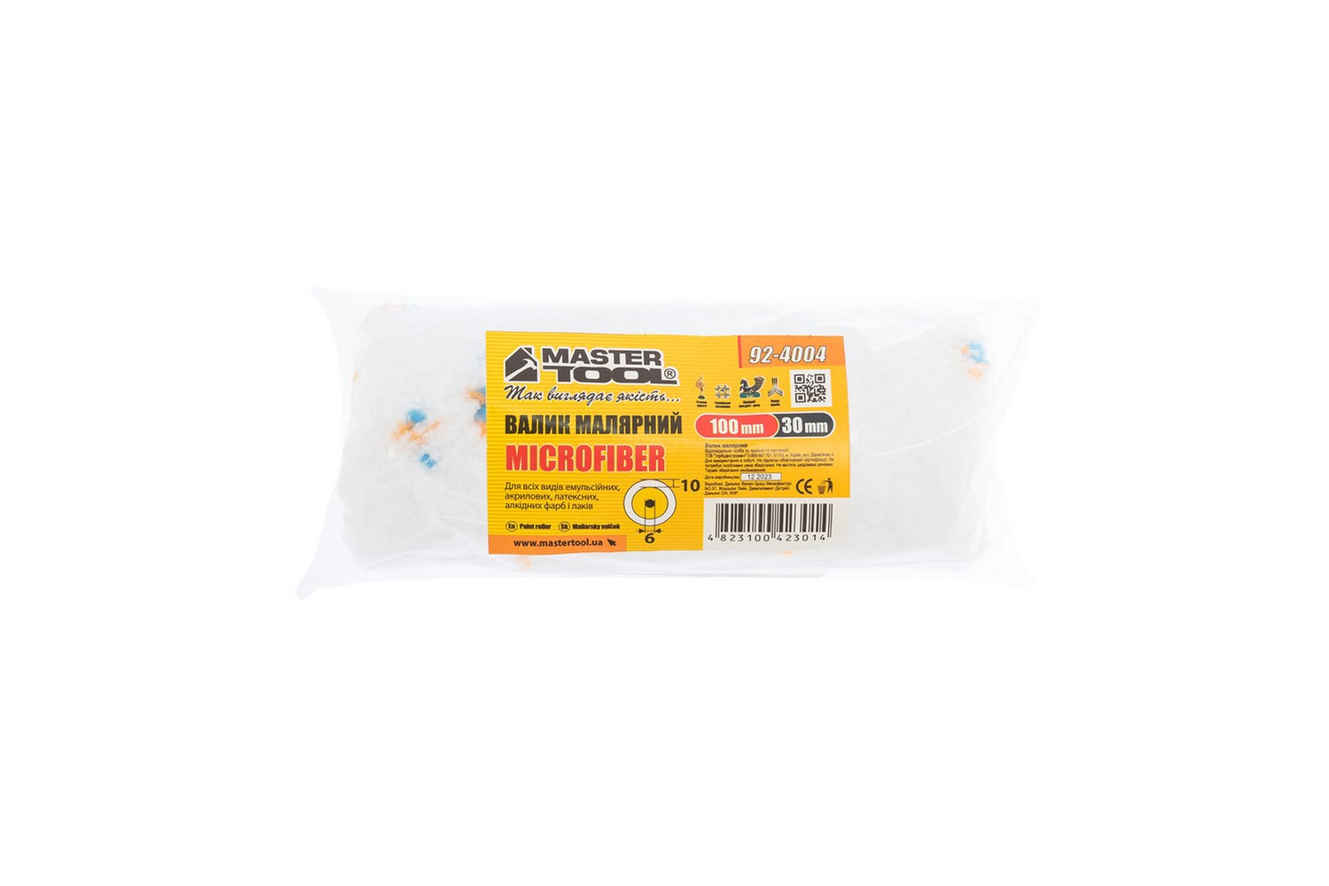 Валик малярський MASTERTOOL Microfiber 30/100/10 мм Ø 6 мм 92-4004 view 3