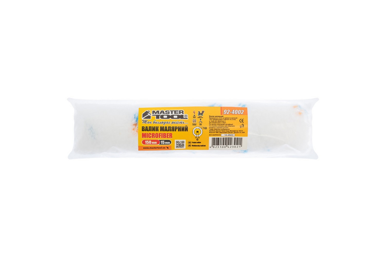 Валик малярський MASTERTOOL Microfiber 15/150/10 мм Ø 6 мм 92-4002 view 3