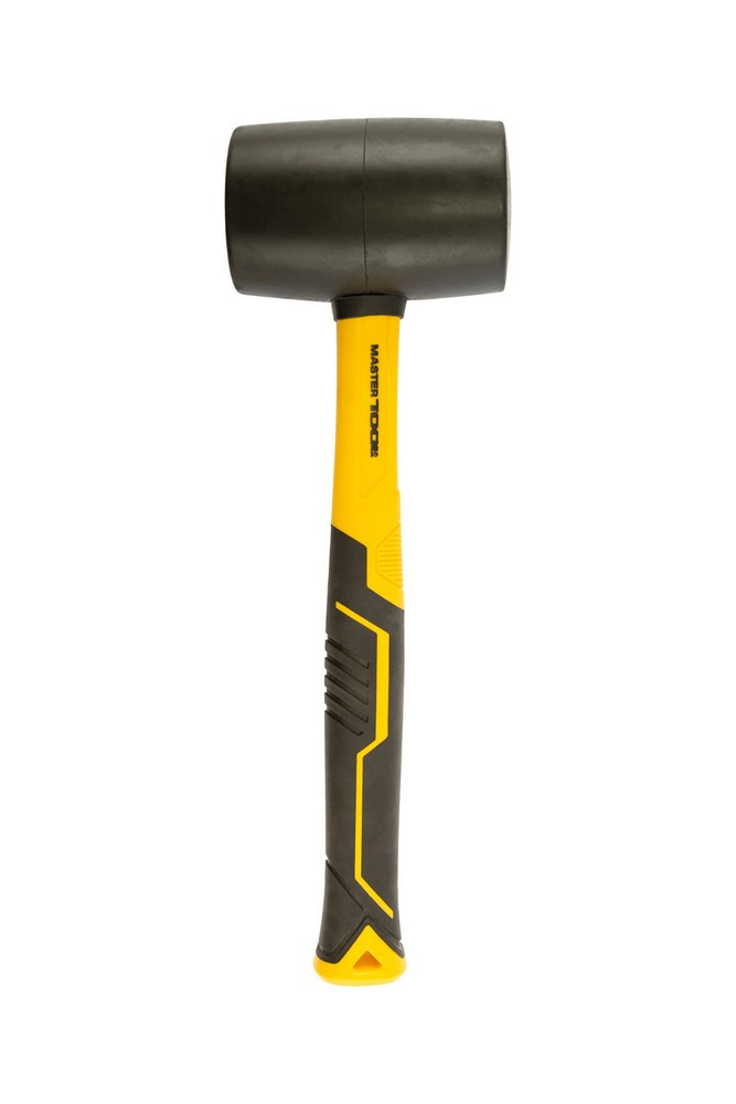 Киянка гумова MASTERTOOL 66 мм 680 г фібергласова ручка чорна 02-2303 view 2