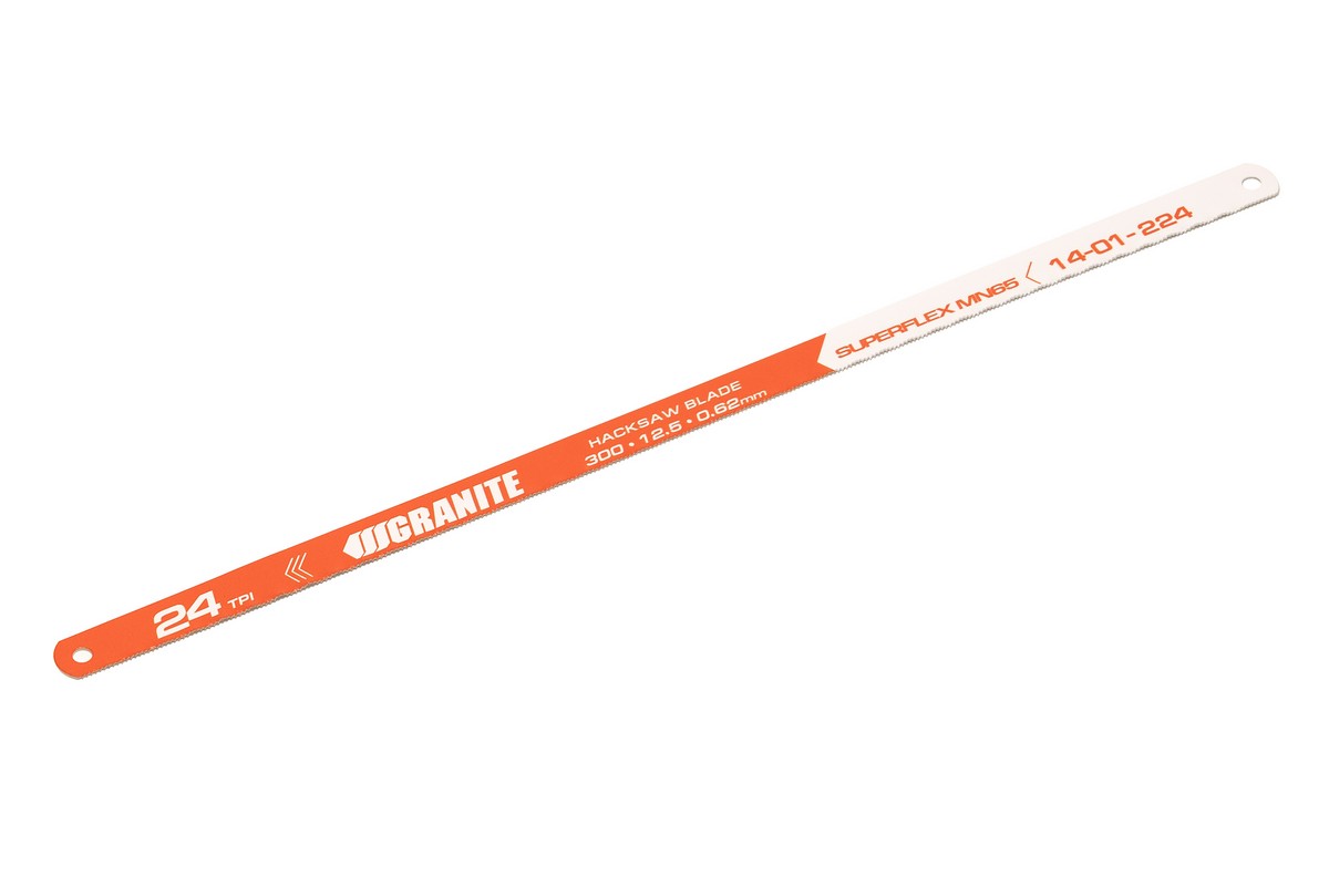Полотно для металу GRANITE SuperFlex одностороннє Mn65 300х12.5х0.62 мм/24х1" 6 шт 14-01-224 view 1