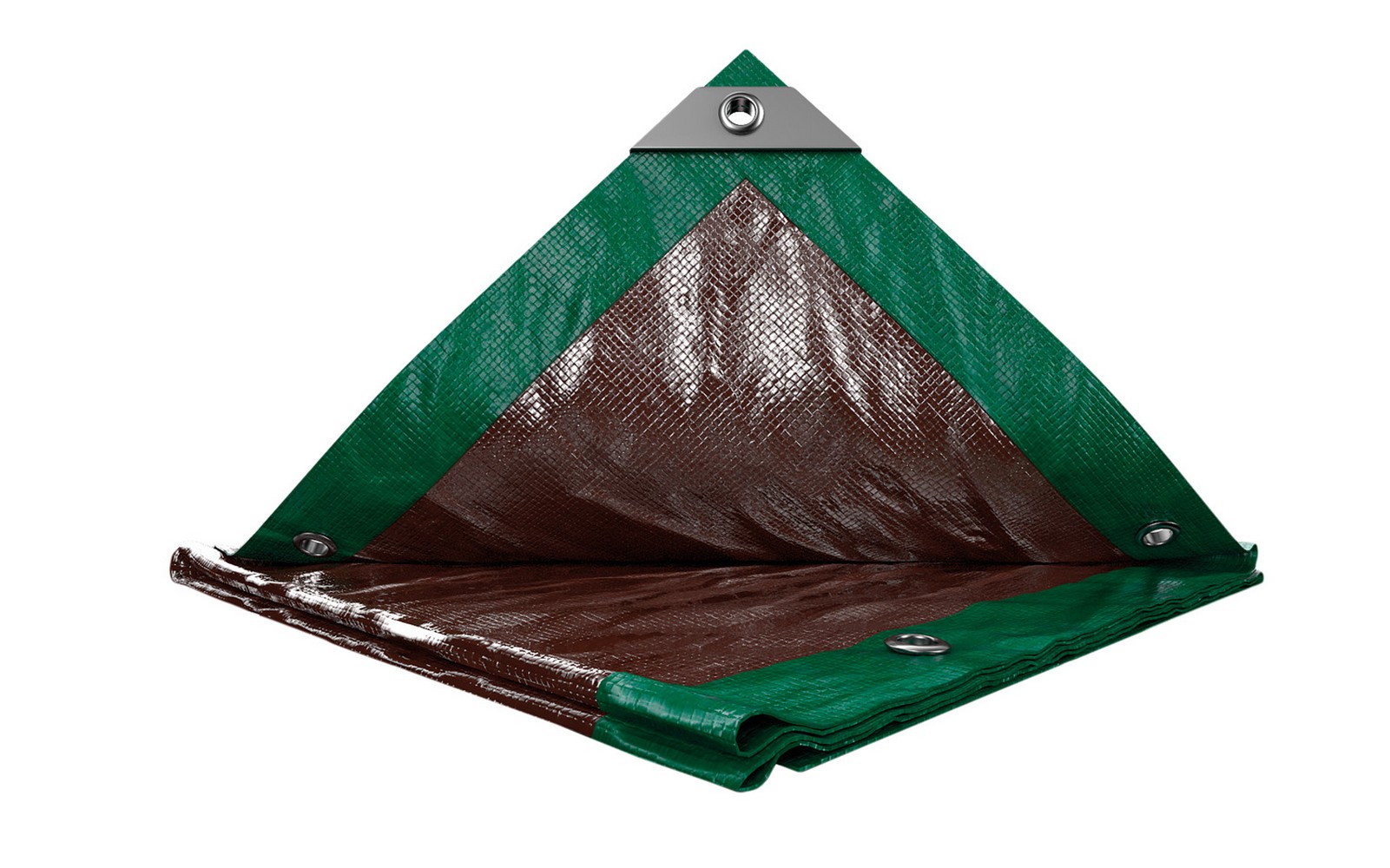 Тент універсальний MASTERTOOL TARPAULIN 6 × 8 м двосторонній 130 г/м² Green/Brown 89-4608 view 1