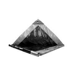 Тент універсальний MASTERTOOL TARPAULIN 3 × 4 м двосторонній 200 г/м² Silver/Black 89-5304