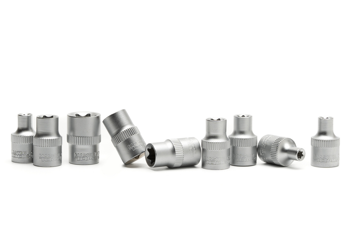 Набір головок торцевих E-TORX MASTERTOOL ⅜" E5-E16 CrV 9 шт 78-3809 view 4