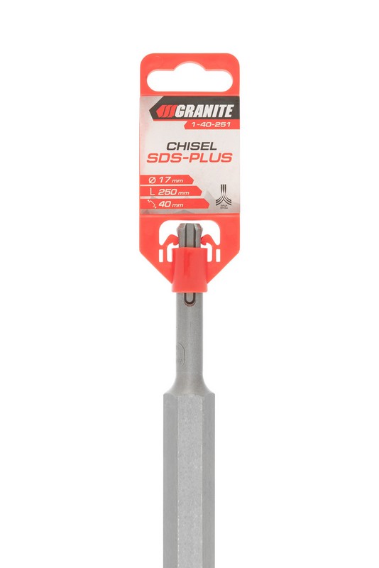 Зубило плоске GRANITE SDS-PLUS 250×40×17 мм 1-40-251 view 8