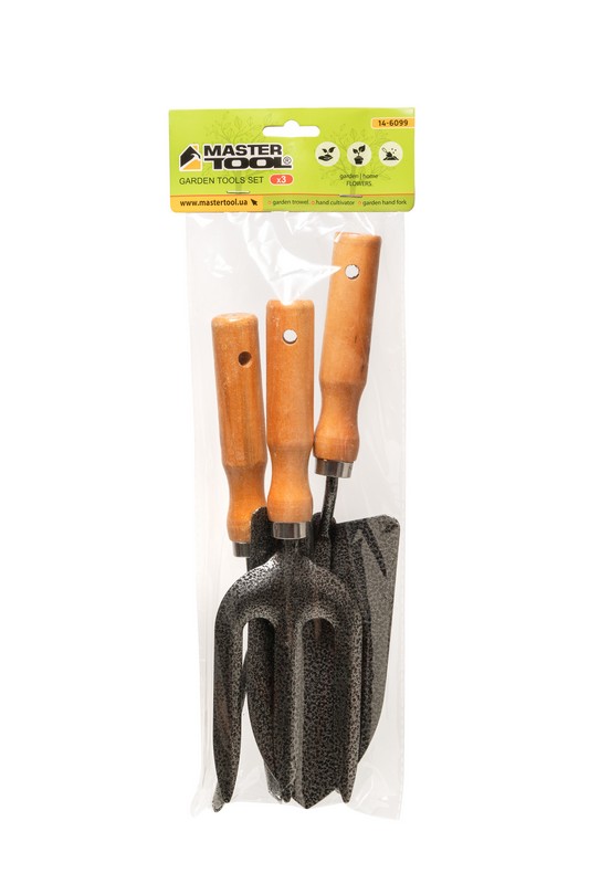 Набір садового інструменту MASTERTOOL Garden WOOD 3 шт 14-6099 view 3