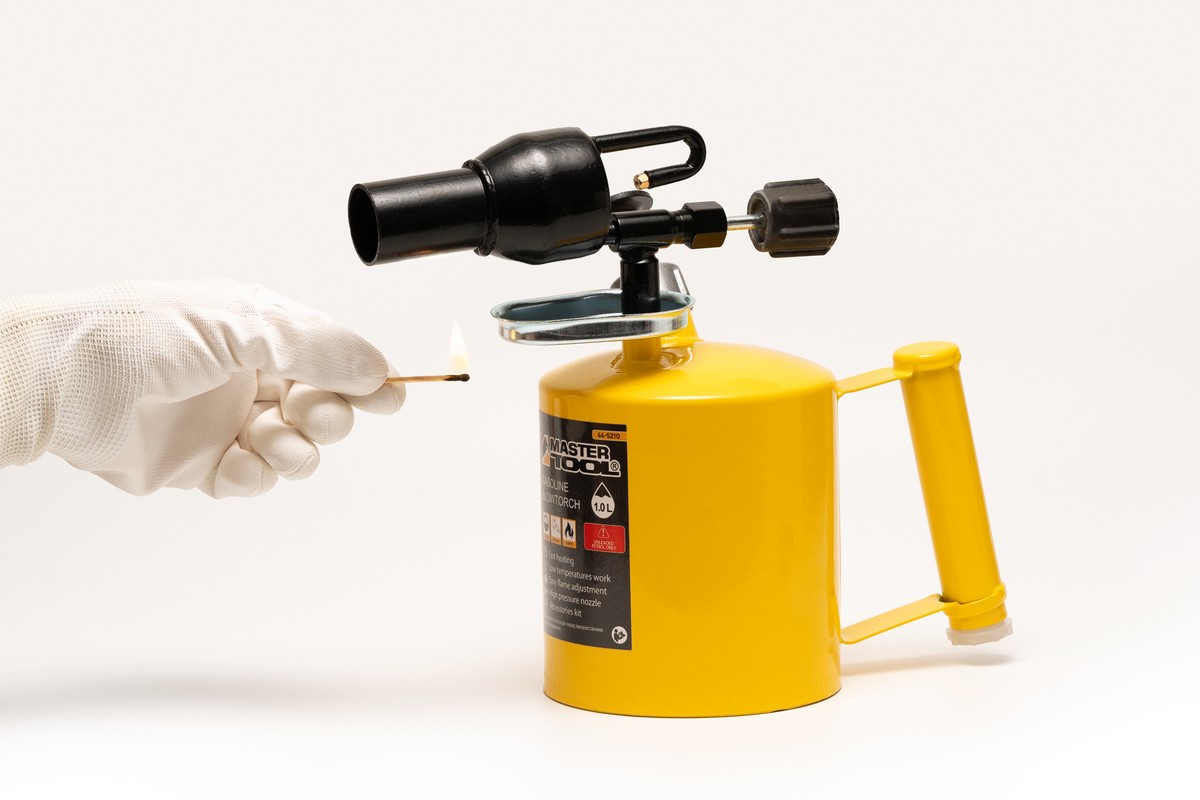 Лампа паяльна бензинова MASTERTOOL 1.0 л 1100°С 32 мм 1200 г/год 0.25 МПа 44-5210 view 5