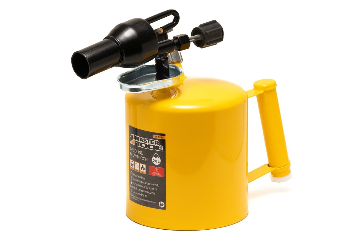 Лампа паяльна бензинова MASTERTOOL 2.0 л 1100°С 32 мм 1200 г/год 0.25 МПа 44-5220 view 1