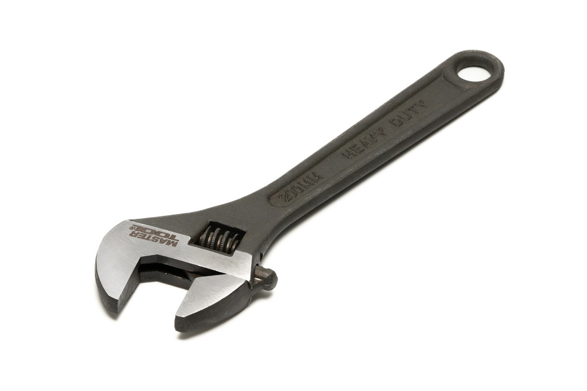 Ключ розвідний MASTERTOOL 200 мм 0-25 мм CrV фосфатований 76-0222 view 1