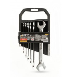 Ключи рожковые MASTERTOOL COLD FORGED набор 6 шт (6–17 мм) 31CrV3 DIN 3110 70-1106