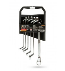 Ключі накидні MASTERTOOL COLD FORGED набір 6 шт (6–17 мм) 31CrV3 DIN 897 72-3206