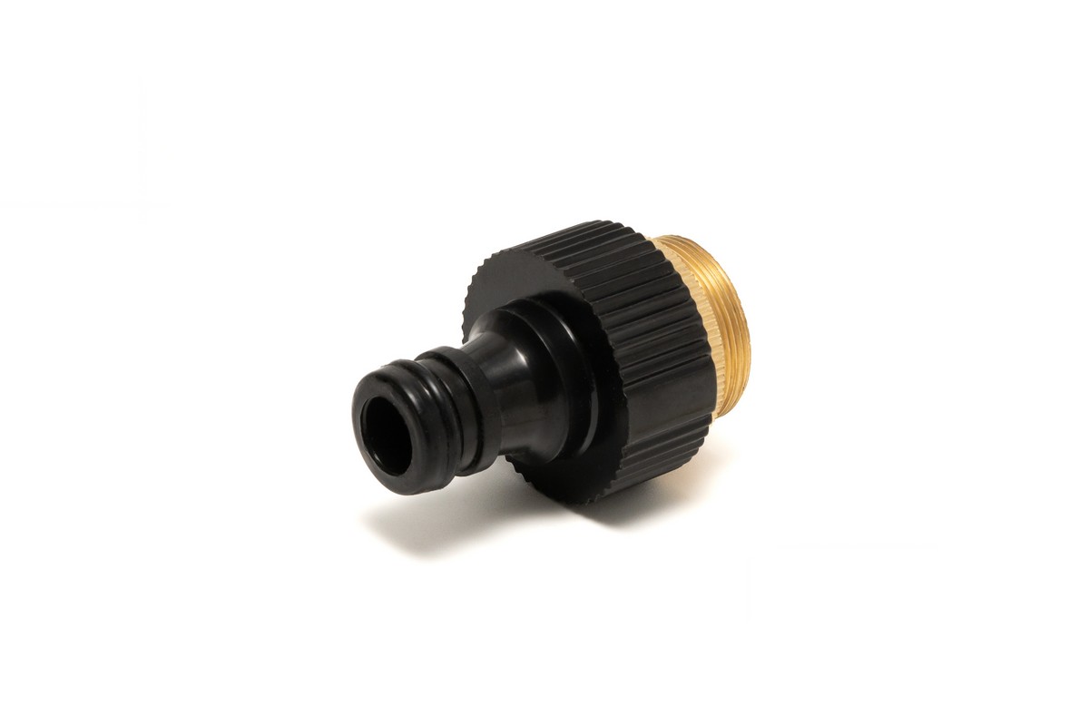 Адаптер під кран швидкозйомний MASTERTOOL ½" ВР - M22 ВР / M24 ЗР з латунним перехідником 92-9372 view 2