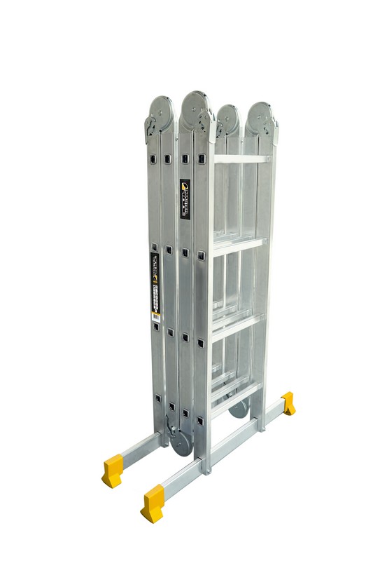Драбина алюмінієва MASTERTOOL шарнірна 4х4 ступенів h=5500 мм max 150 кг 79-1604 view 4