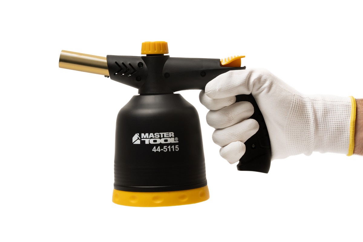 Лампа газова паяльна MASTERTOOL п'єзопідпал/обертання 360° Ø 20.2 мм/1300°С 1.7 кВт 123 г/год 44-5115 view 3