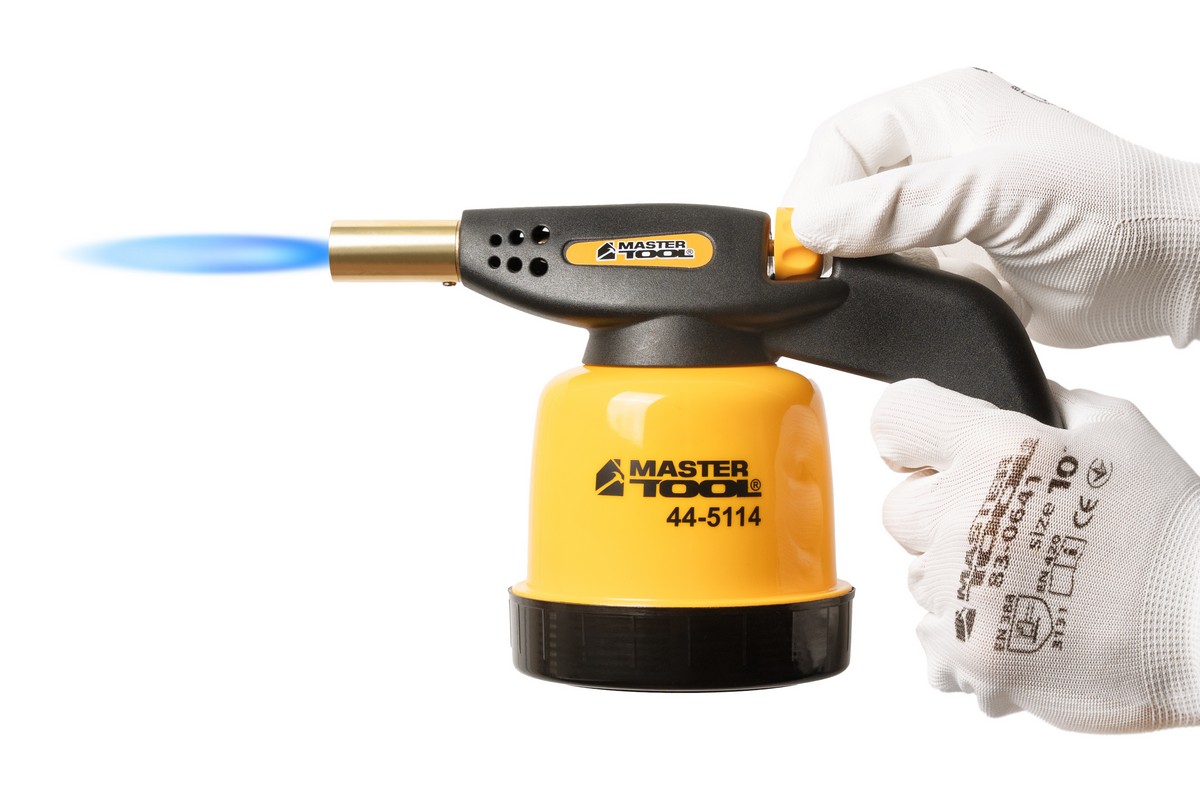 Лампа газова паяльна MASTERTOOL п'єзопідпал Ø 20 мм/1300°С 1.3 кВт 94.6 г/год 44-5114 view 6