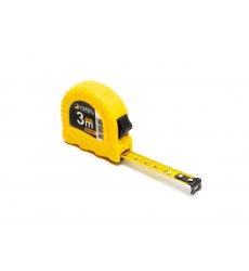Рулетка MASTERTOOL 3 м×13 мм фіксатор полотна кнопка STOP протиковзний гачок 65-2103